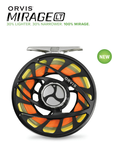 Orvis mirage Lt size 2 limited edition orange fly reel brand new